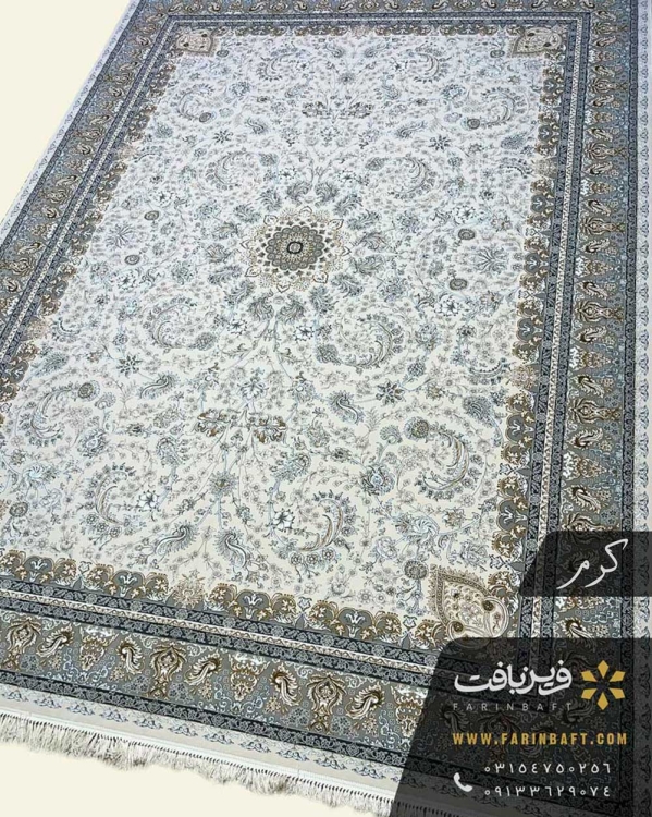 فرش طرح گلوریا 700 شانه کرم